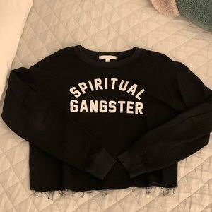 Spiritual Gangster Cropped Sweatshirt
